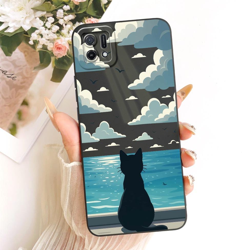 Для Oppo A16k CPH2421 Чехол Для Oppo A16e CPH2421 Чехол Модный Мультяшный Милый Смешной Расписной Силиконовый Чехол Для Телефона