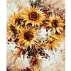 Frame Painting By Numbers For Adults Kit Sunflower Acrylic Paint With Numbers For Home Decors Diy Gift 40x50