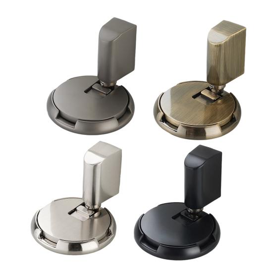 Магнитный дверной стопор, настенный протектор, прочный, из цинкового сплава, регулируемый, клейкий, нет