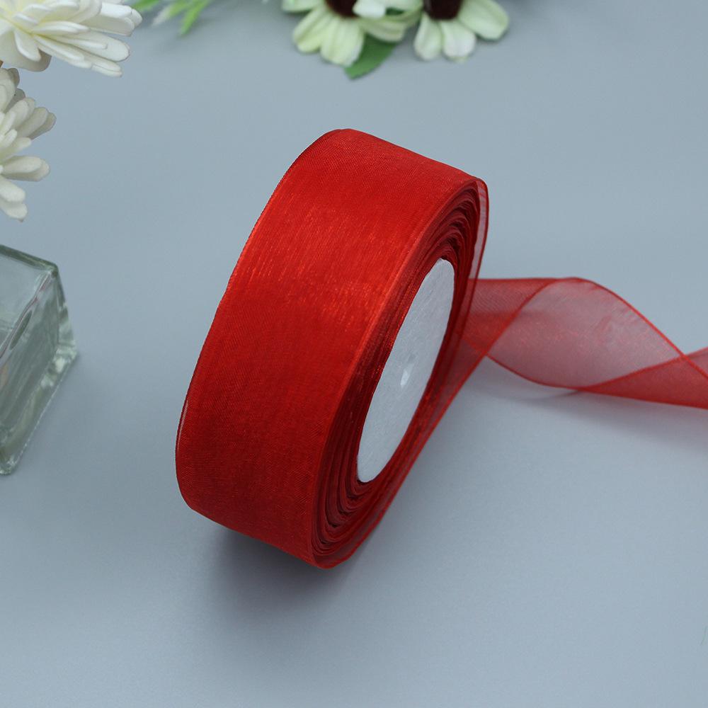 3.8/4 см прозрачная лента из органзы Snow для упаковки рождественских подарков