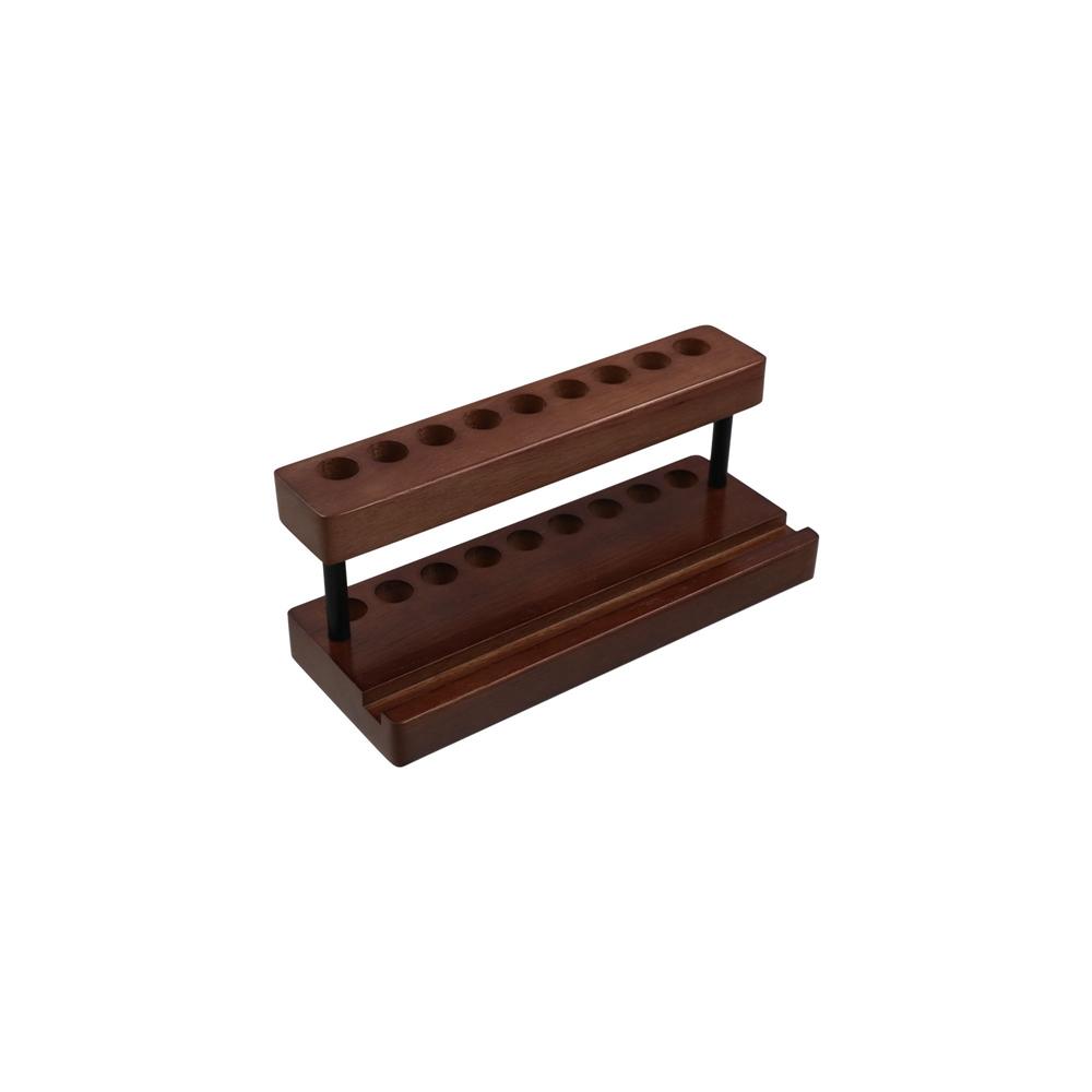 Creative Walnut Pens Holder Multifunction Toothbrush Holder Brush Display Case  Office/School