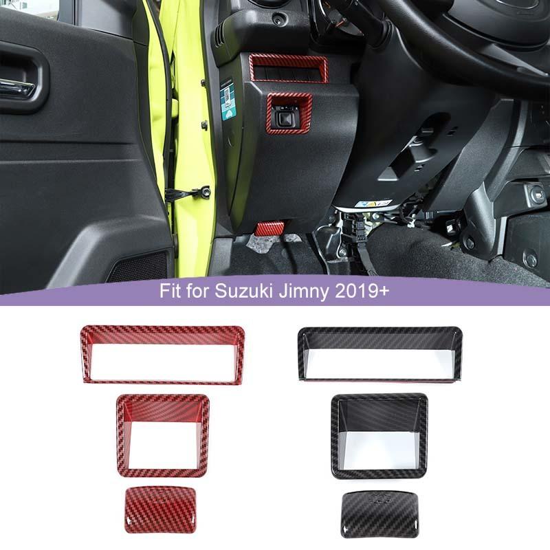 Автомобильный удлинитель зеркала заднего вида, декоративная крышка, наклейки, подходят для Suzuki Jimny 2019, аксессуары для интерьера из АБС-пластика