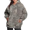 Long-sleeved Print Pullover Sweatshirt In Spring and Autumn New Casual Versatile Loose Women's Hooded Top