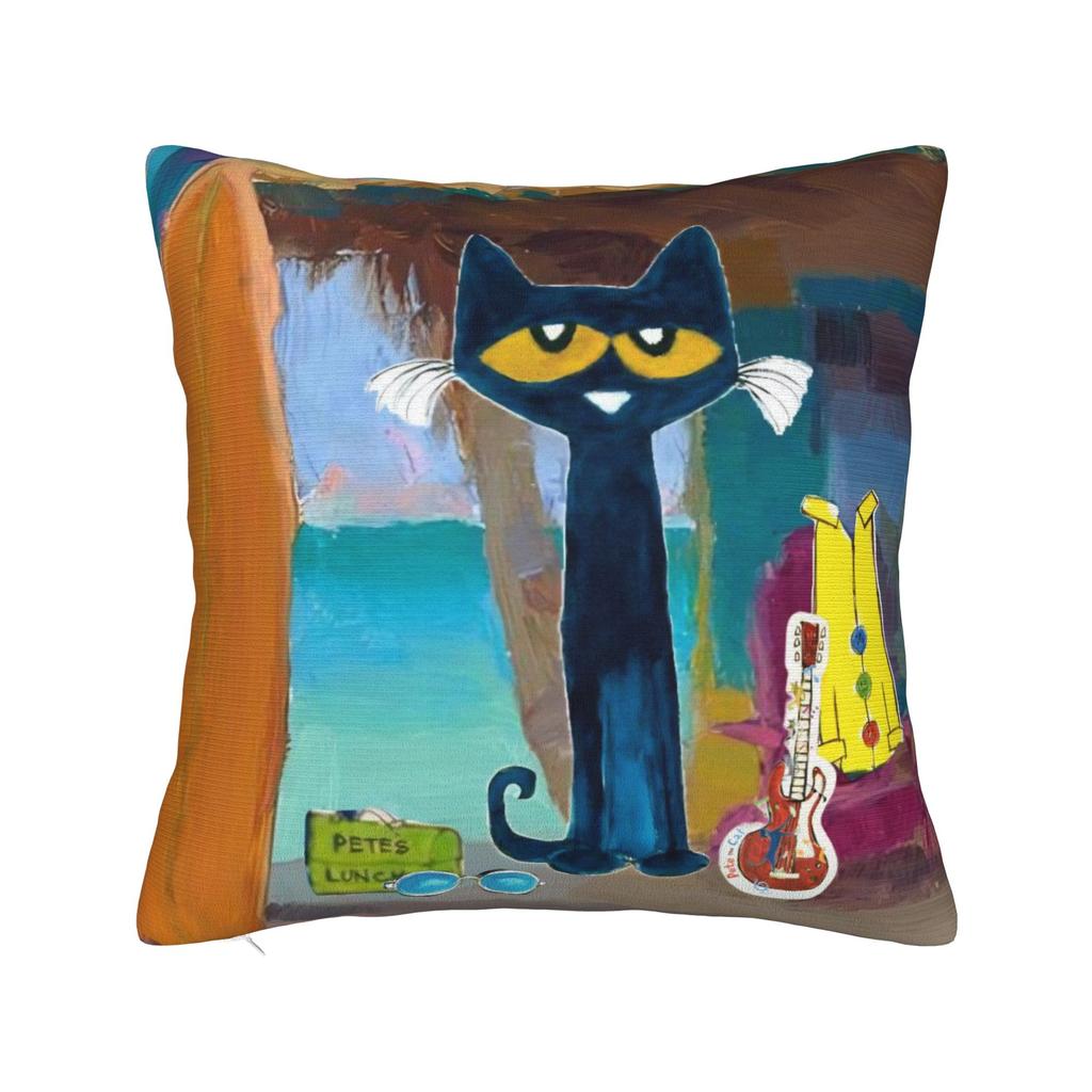 Pete The Cat Pillowcase Merchandise Printing Cushion Cover Decor Pillow Case Cover Car Multiple Sizes