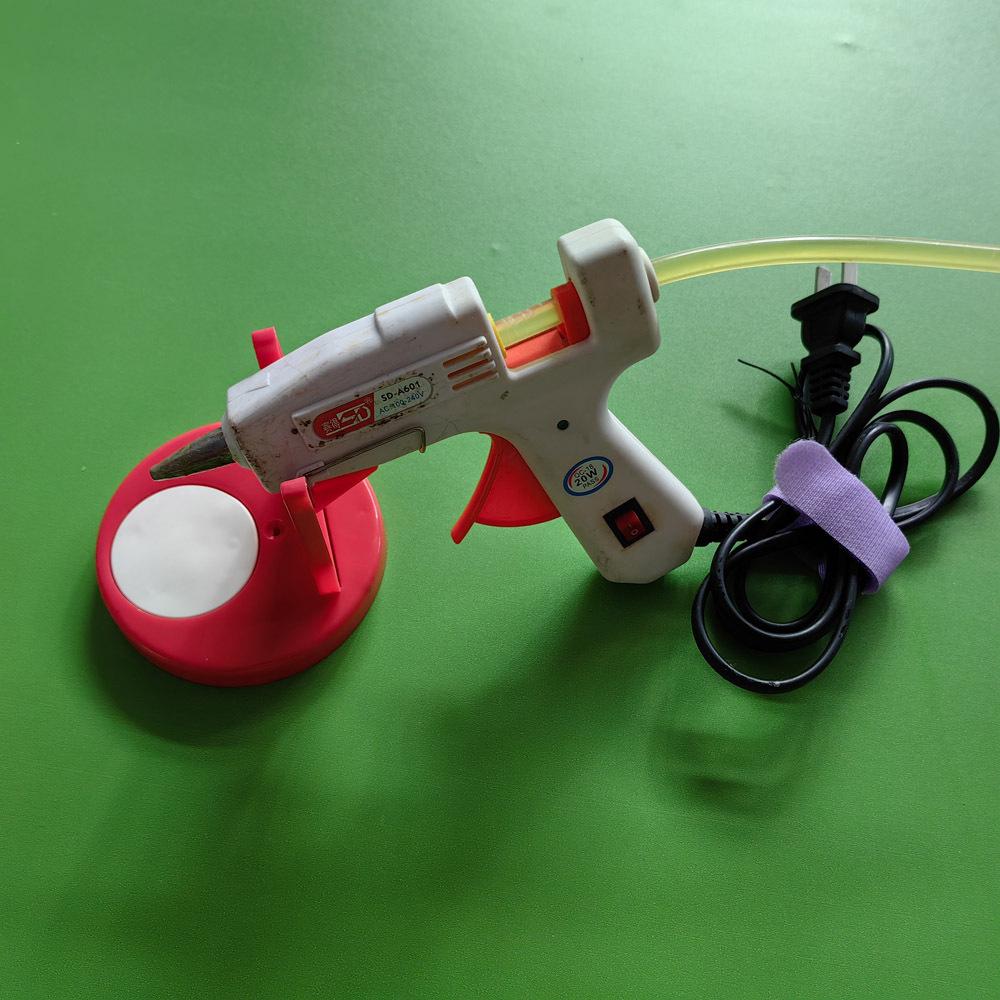 Подставка для пистолета с горячим клеем предотвращает проливание клея из пистолета переносная подставка насадка для клеевого пистолета антипригарная и антигорячая подставка настольные инструменты