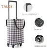 Grocery Cart with Wheels Collapsible Rolling Shopping Cart 2-in-1 Folding Design Portable Bag Waterproof Stair Climbing Telescoping Trolley Tote Bag
