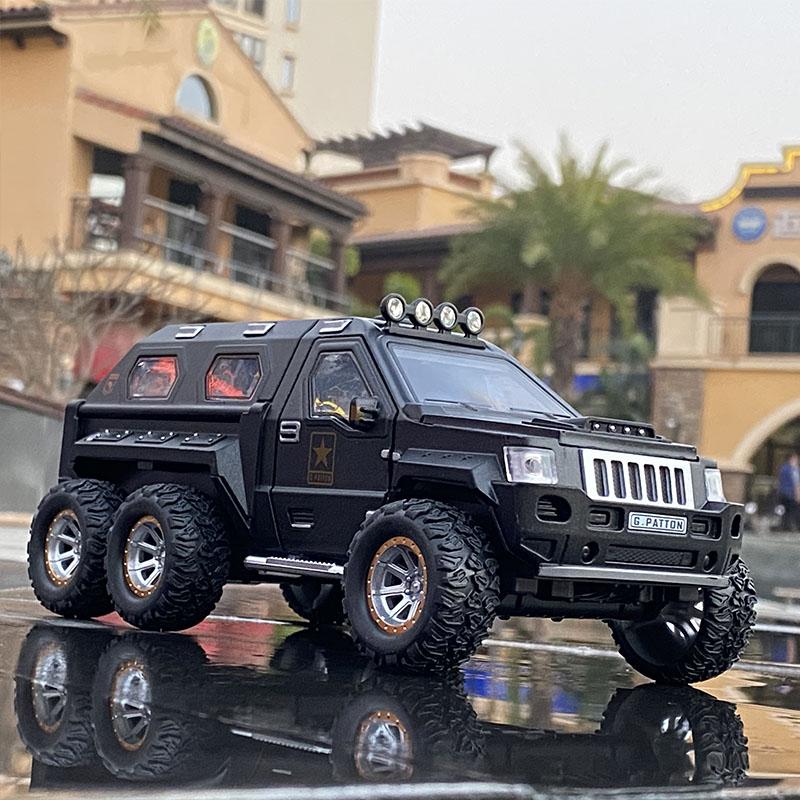 1:24 Военный Бронированный Автомобиль Сплав Модель Автомобиля Литой Металл Игрушка Внедорожники Модель Автомобиля Взрывозащищенный Модель Танка Автомобиля Подарок Для Детей