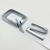 3D ABS Numbers Letters Q2 Q3 Q4 Q5 Q6 Q7 Q8 Emblem for 181a Q series Car Fender Trunk Rear Logo Sticker Black Silvera181