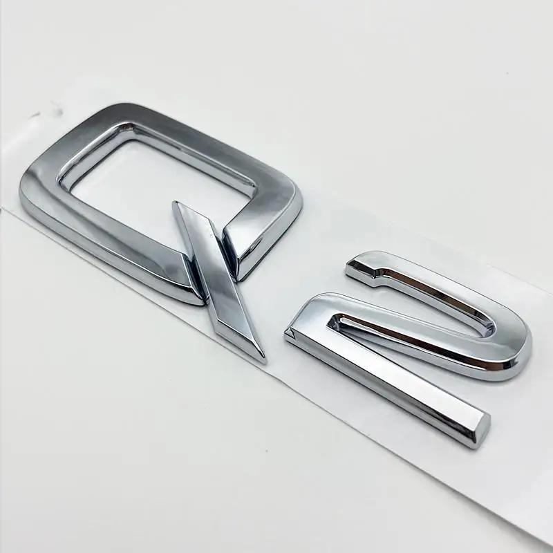 3D ABS Numbers Letters Q2 Q3 Q4 Q5 Q6 Q7 Q8 Emblem for 181a Q series Car Fender Trunk Rear Logo Sticker Black Silvera181