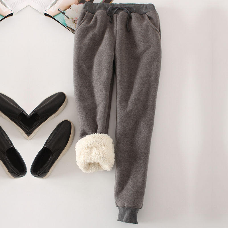 Женские бархатные толстые брюки, осенние и зимние толстые повседневные шаровары