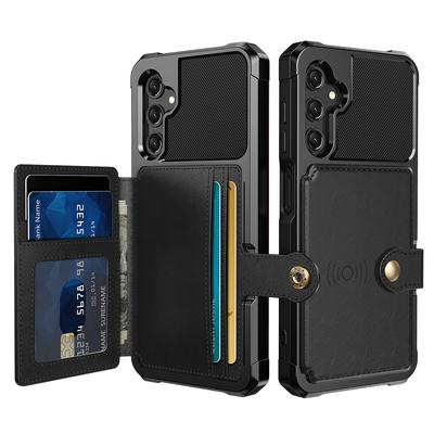 ZM03 Для Samsung Galaxy A25 5G (Глобальный) (161,0 х 76,5 х 8,3 мм) Чехол из ПУ кожи+ТПУ, противоударный чехол для телефона, слоты для карт