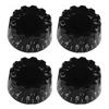 4PCS Acrylic Material Guitar Control Knobs Knurled Design Bass Control Knobs  Electric Guitar