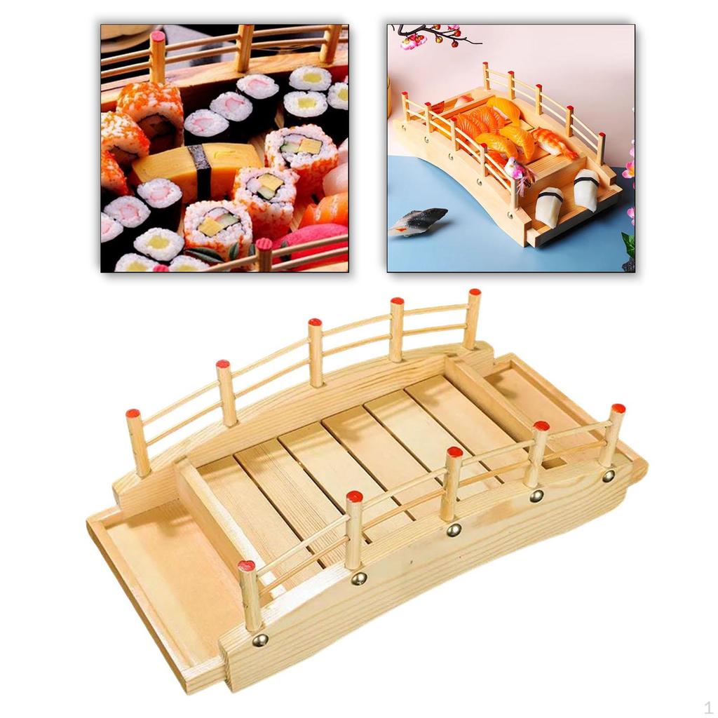 Поднос деревянный Sushi Bridge для еды и закусок