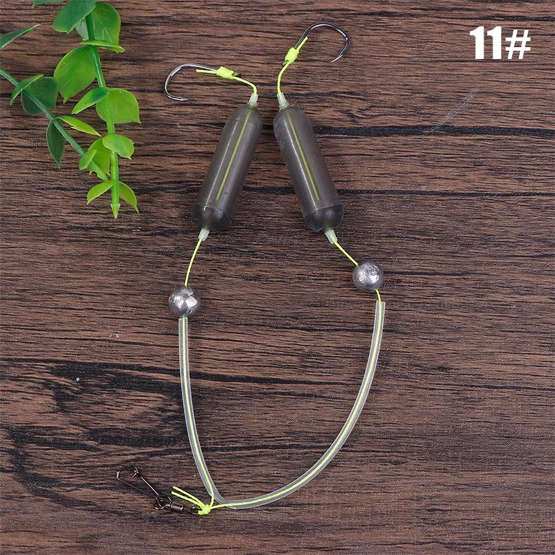 1 шт. Основа против разделения Рыболовный крючок Двойной крючок Для рыбалки на живую наживку С двойными бородками для удержания наживки Высокоуглеродистая сталь