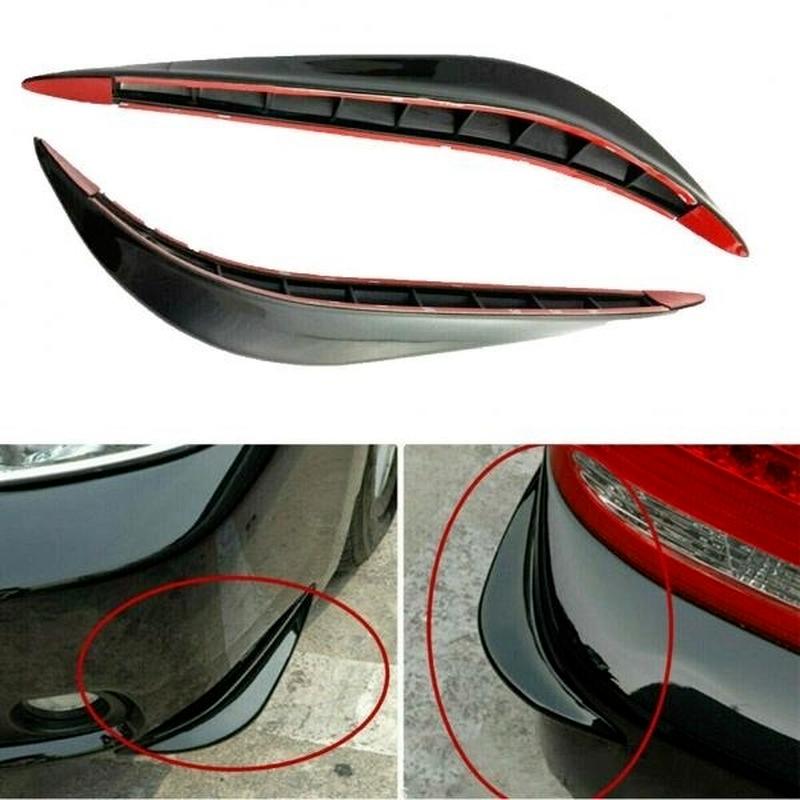 2 шт., автомобильный передний задний бампер, защитная крышка угла, противоударная полоса, защита от царапин, декоративные аксессуары для моделирования