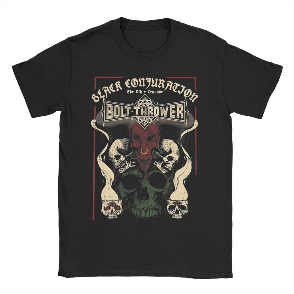 Bolt Thrower Rock Band Logo T Shirts Men Women's Cotton Crazy T-Shirts Round Collar Tee Shirt Short Sleeve Clothes Summer