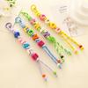 Anti-Lost Mobile Phone Lanyard Colorful Beaded Tassel Pendant Cute Acrylic Beads Keychain  Gift
