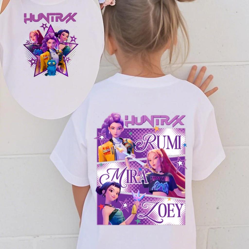 Футболки для девочек с мультяшным принтом, детская модная футболка, топ с коротким рукавом для девочек, удобная футболка