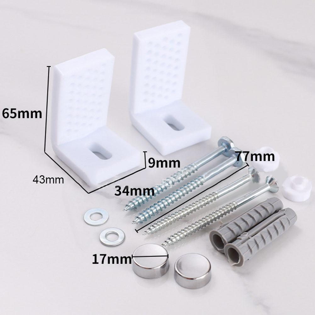 Toilet Bidet Anchor For 2 X L-shaped Toilet Foot Mounting Screws Prevents Movement Toilet For Bidets And Half Pedestal Basins