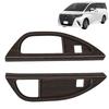 DodoxDIY Compatible with New Alphard 40 Series and Vellfire 40 Series Custom Interior Drink Cup Holder Garnish Panel Wood Grain Brown Accessories,