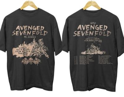Avenged Sevenfold Тур 2026 Футболка ВСЕ РАЗМЕРЫ S5XL Унисекс Футболка