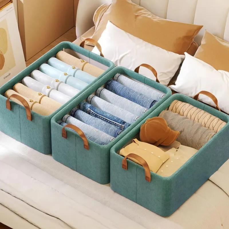 Ящик для хранения одежды, складной ящик для хранения, корзина для домашнего гардероба, многослойная одежда, брюки, коробки для сортировки и организации Ya718