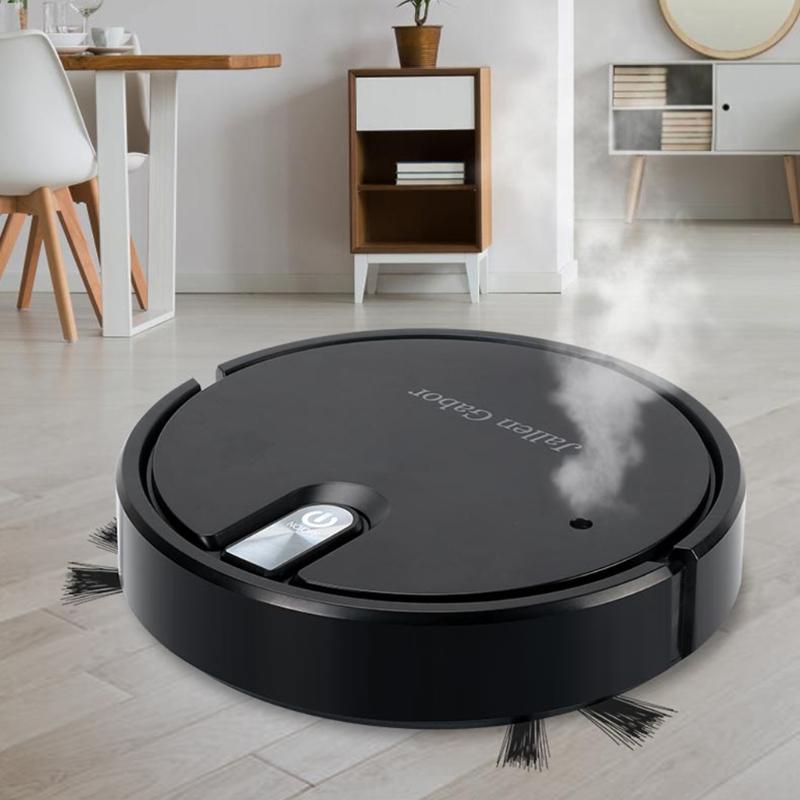 5-in-1 Robot Vacuum Cleaner Wireless With LED Atmosphere Lights Quiet Vacuuming Mopping Humidifying Vaccume Clean