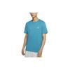 Jordan Printed Embroidered Short Sleeve Casual T-Shirt Men Tops Blue DH3613-474