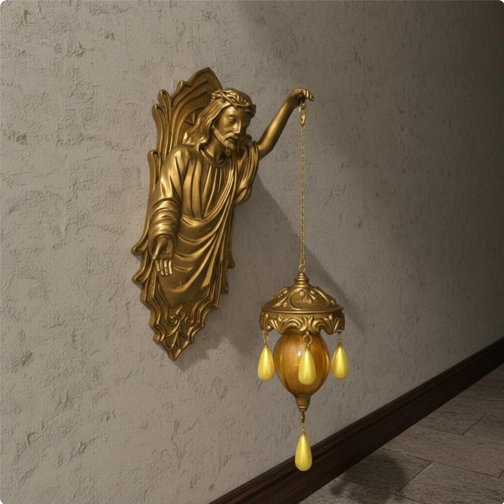 Mermaid Wall Lamp Resin Sculpture Mythical Figure Wall Lamp Mythical Creature Sconce Cordless Design for Themed Rooms, Hallway