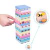 Stacking Toy Wooden Cartoon Animals Printing Kids Educational Interactive Game
