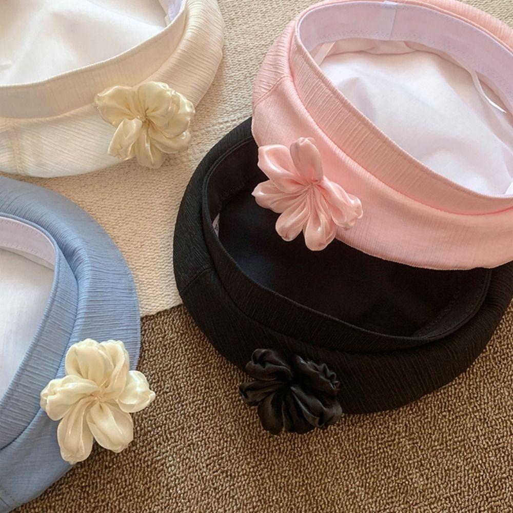 Versatile Painter Hat French Style Artist Cap Breathable Flower Beret  Holiday