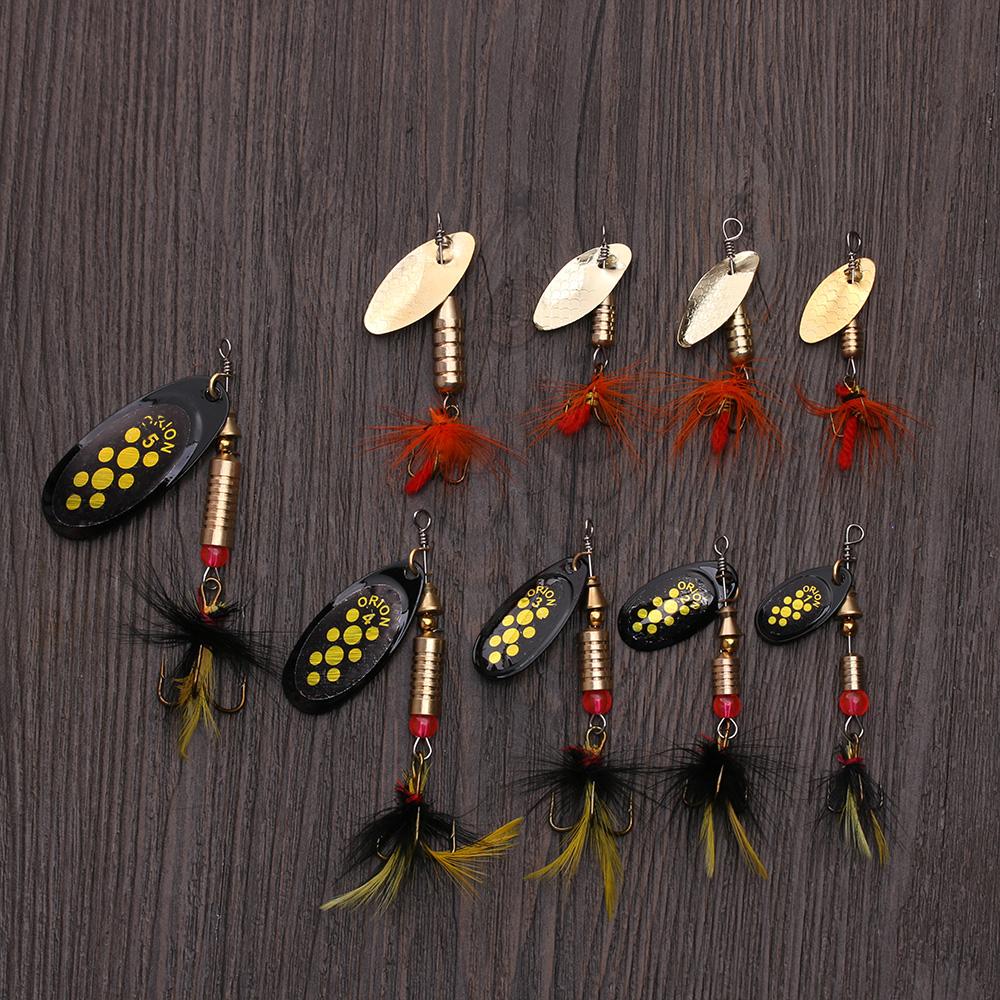 1Pc Hot Metal Durable Spoon Spinner Crank Bait Treble Hook Fishing Lure