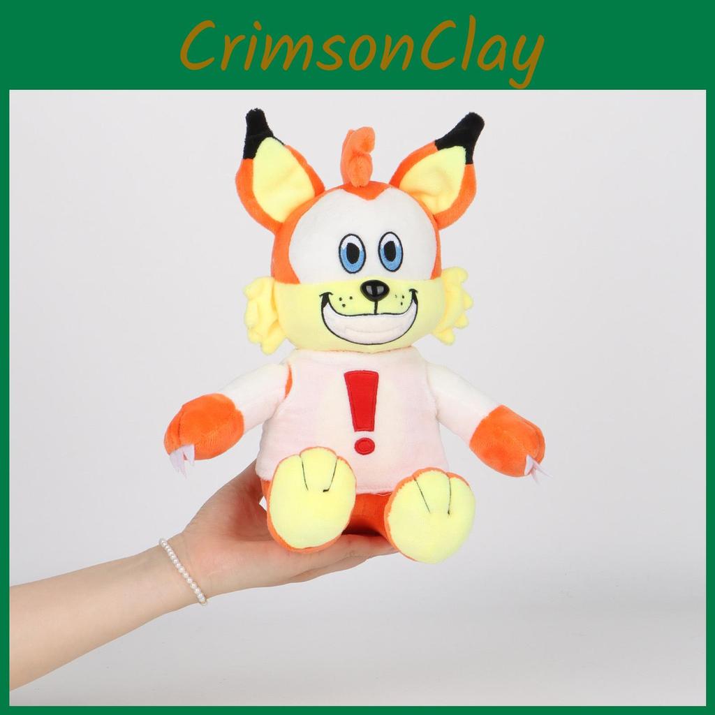 Fox Bubsy Plush Toy Animal Stuffed Doll Cartoon Kids Bedroom Gift Decoration