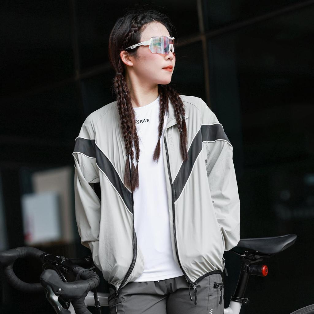 Wosawe Унисекс Дорожный Горный Городской Велоспорт Микроэластичный Дышащий Ветрозащитный Карманный Топ Куртка