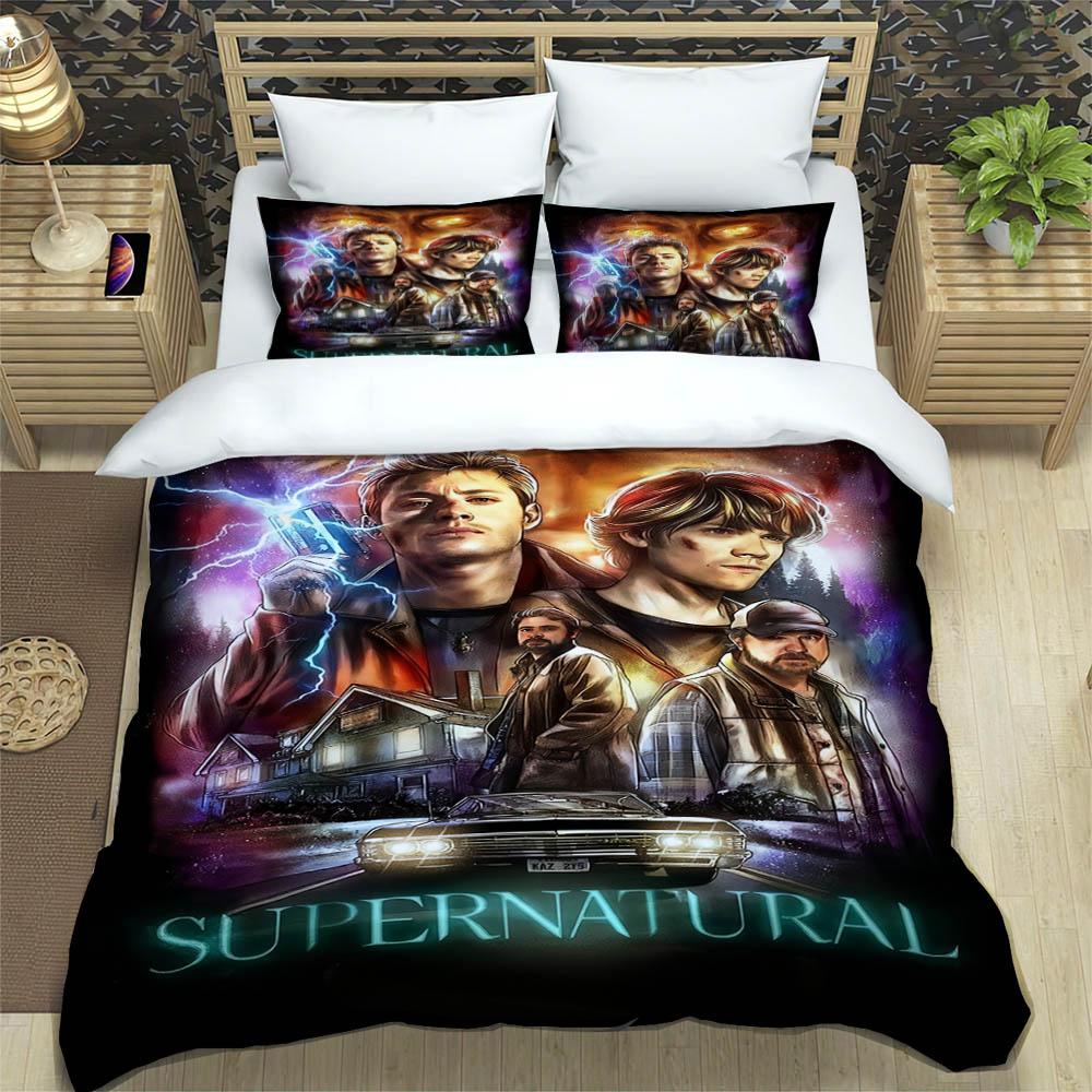 3D Supernatural Join the Hunt Bedding Sets exquisite bed supplies set duvet cover comforter set bedding set luxury birthday gift