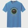 Men's Trendy Loose-Fit Summer T-Shirt with Mountain Print