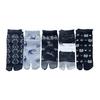 Eden Japan Cat Print Tabi Cotton with Loose Elastic Short Sizes Set of 5 of Your B04 Women's Socks, Blend, Heel, Cuffs, Length, 23-25cm, (Pattern
