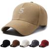 Big Head Cap Spring Autumn Women Embroidery S Letter Baseball Cap Male Sunshade Cap Summer Ponytail Panama Cap Sun Visor Hats