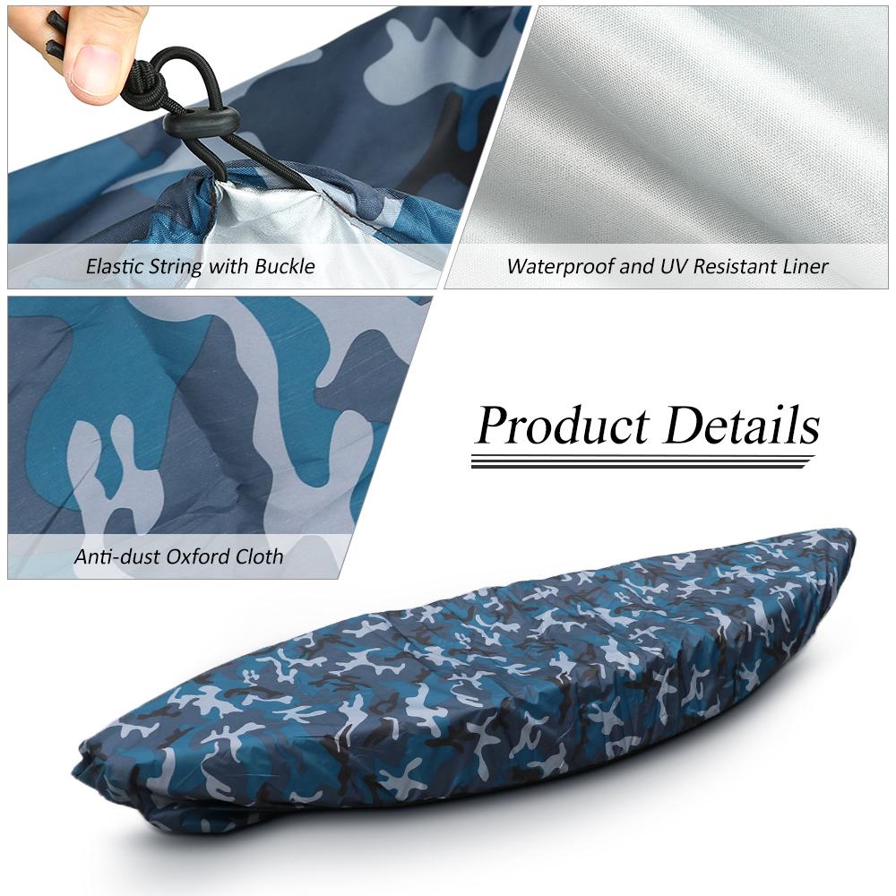 Dust Cover Kayak Storage Universal Waterproof Nylon Kayak Cover Canoe Shield Boat Cover Protector