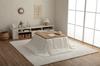 IKEHIKO Kotatsu Futon, Square, Lapierce, Space-Saving, Snow White, Approx. 160 X 160 Cm, Solid Color, Soft, Fluffy, Feminine #6843299