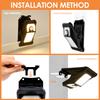 1/2Pcs 118LED Clip on Solar Light IP65 Waterproof Motion Sensor Security Light 3 Lighting Mode Solar Security Light for Outdoor
