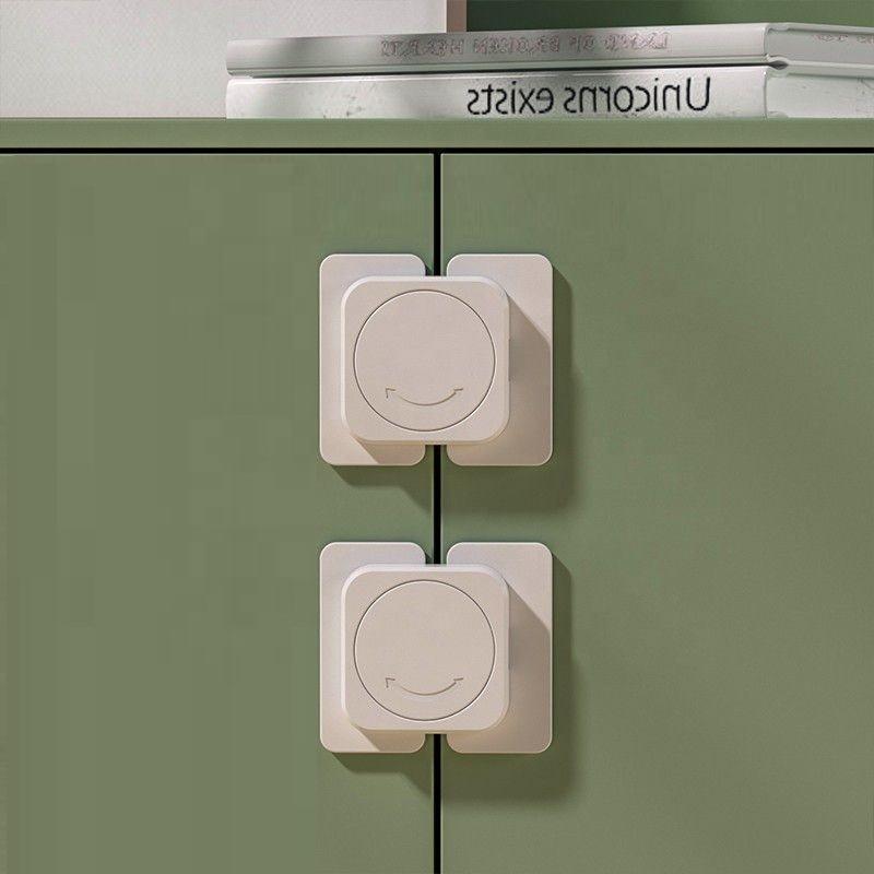 Child Safety Furniture Locks for Cabinets Closets Drawers Fridge Oven Dishwasher Windows & Doors Adhesive Pads for Kitchen & Gym