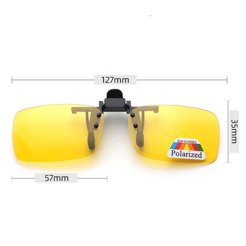 Good Driving Glasses Clip-on Polarized Sunglasses Eyewear Day Night Vision UV400 Unisex Flip-up Lens Sun Glasses Fashion Riding Sunglasses