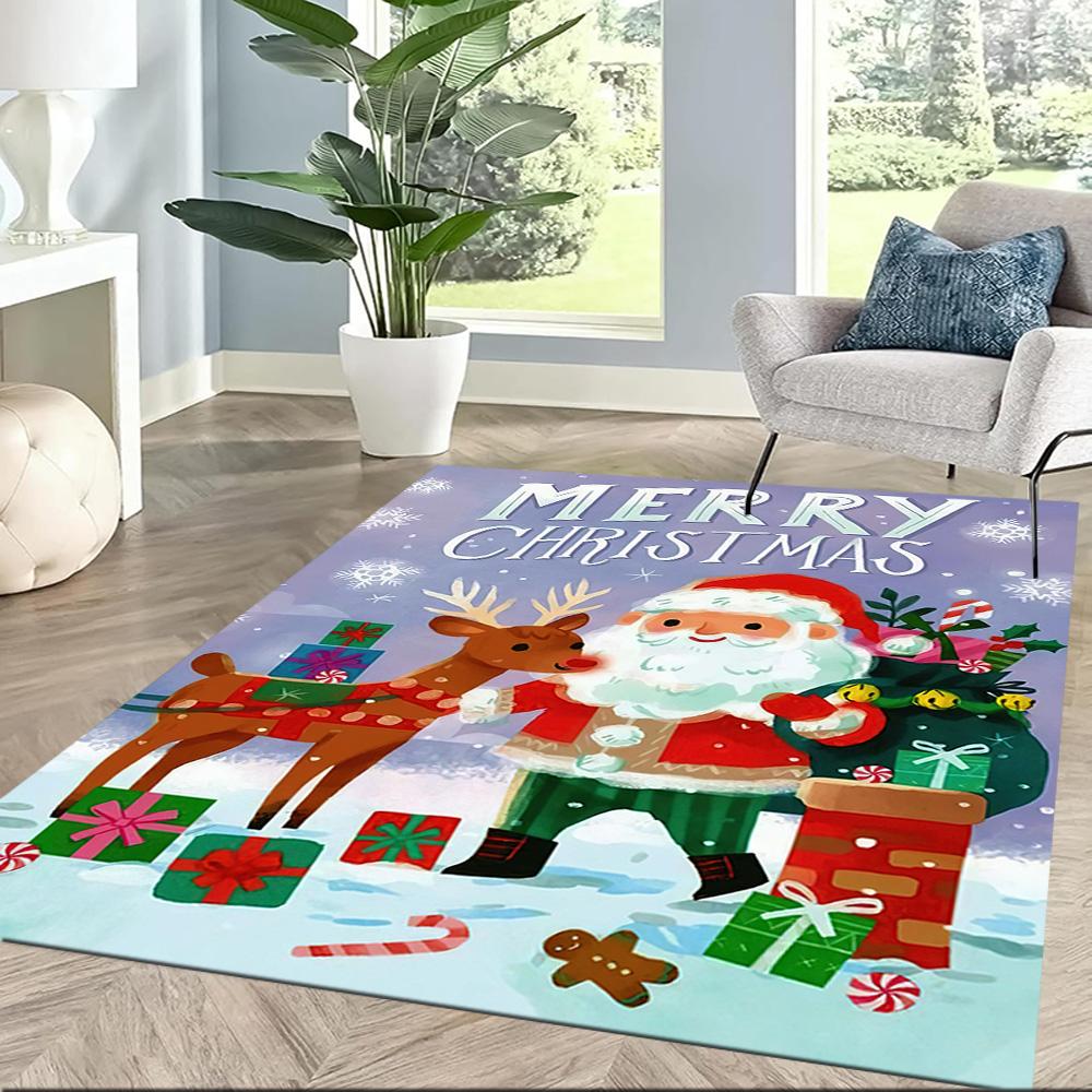 Christmas 87 Floor Rug Office Rug Suitable for Outdoor Dining Room Living Rooms Decorate room Antislip Carpet Office home decor Gift for Festivals