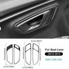 Для Seat Leon MK3 2013 2014 2015 LHD RHD Панель отделки ручки двери автомобиля Наклейка из настоящего мягкого углеродного волокна