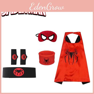 Человек-паук Героический плащ и маска Хэллоуин Мультфильм Аниме Перчатка-пусковое устройство Набор часов