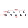 Car 3D Logo Letters Front Head Hood Alphabet Emblem Badge Decals Stickers Styling For Outlander Accessories