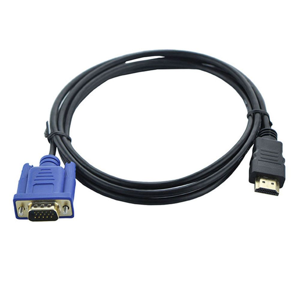 1-5m Hot 1080P Digital Male To Male HDMI-Compatible To VGA Converter Display Output AV Adapter Cord