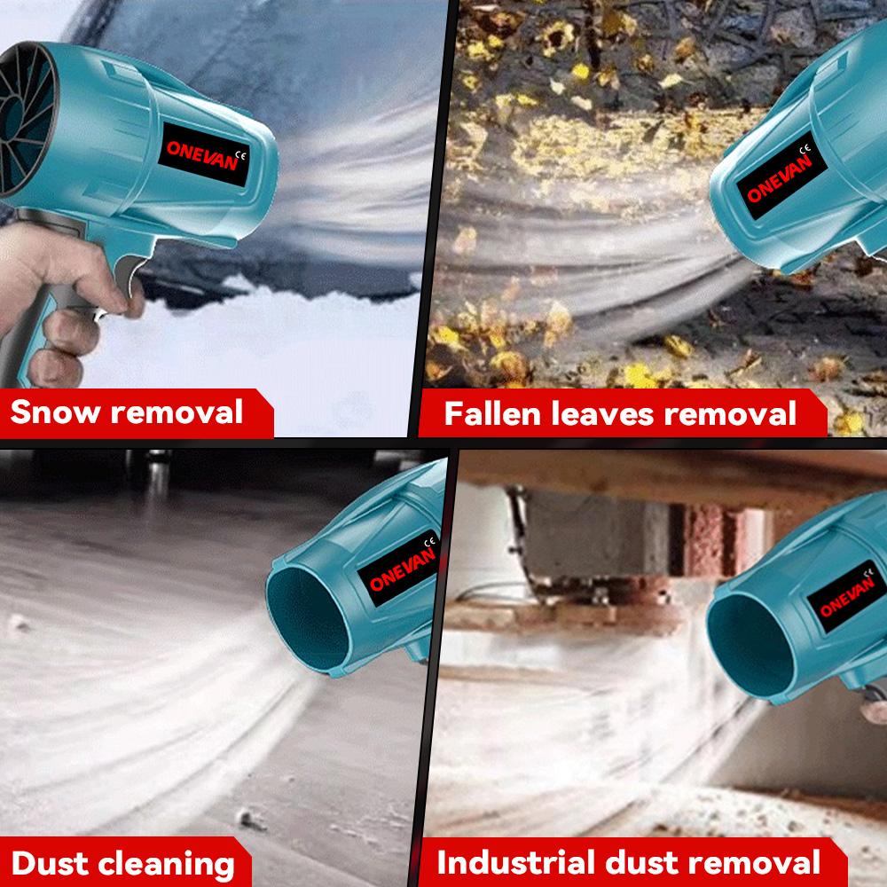 OENVAN 2000W Brushless Electric Air Blower 200M/S Cordless Turbo Blower Dust Snow Sweeper Power Tool for for Makita 18V Battery