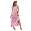 Summer Women's Dress Hanging Neck Halter Straps with Large Hem Dresses